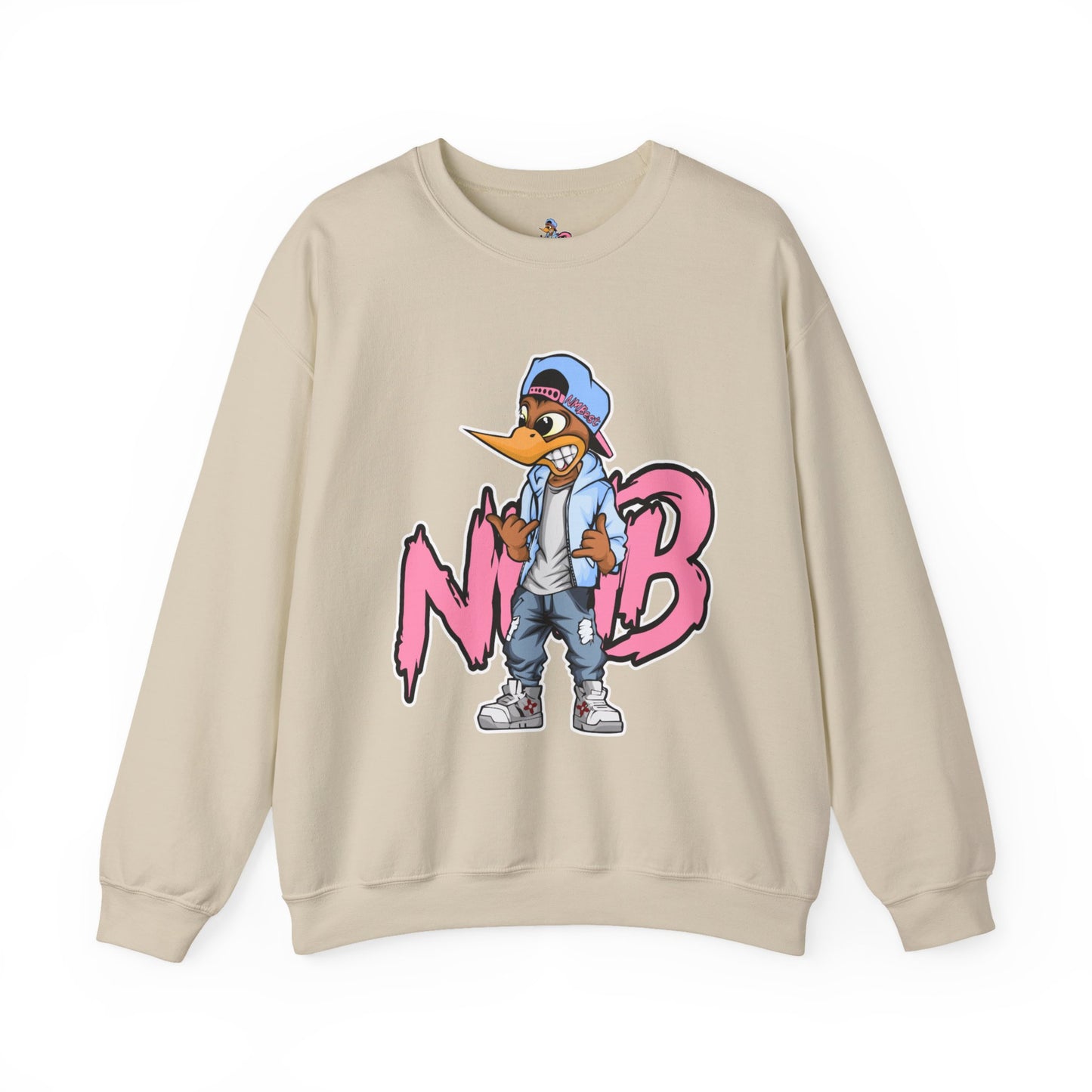 Urban Graphic Sweatshirt, Trendy Crewneck, Streetwear Hoodie, Gift for Him/Her, Casual Lounge Wear, NMB No Excuses Design