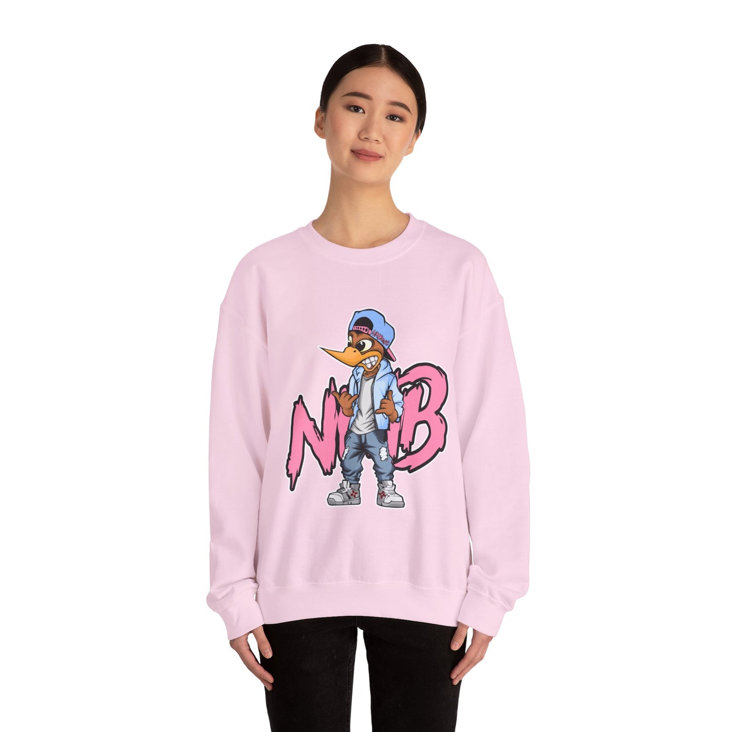 Urban Graphic Sweatshirt, Trendy Crewneck, Streetwear Hoodie, Gift for Him/Her, Casual Lounge Wear, NMB No Excuses Design