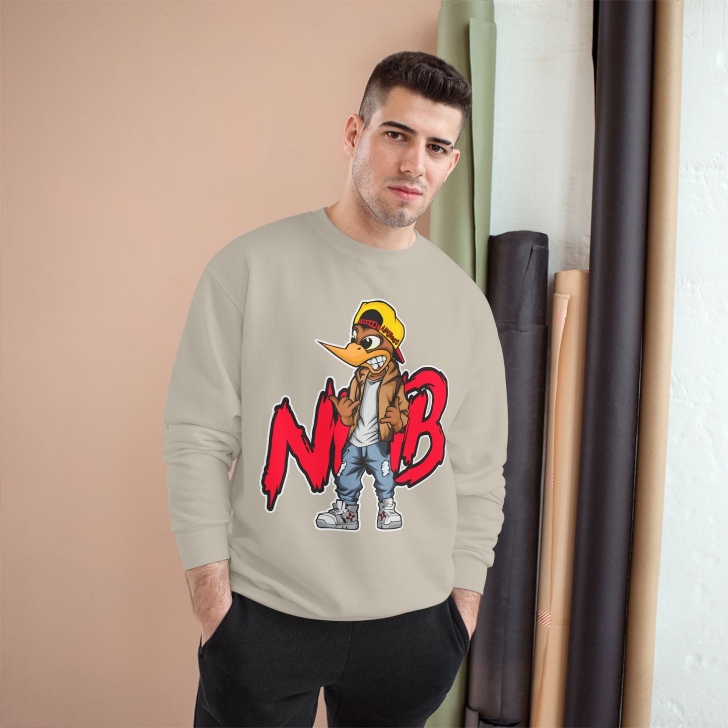 Street Art Champion Sweatshirt, Graphic Sweatshirt, Urban Style Apparel, Trendy Gift, Streetwear Fashion