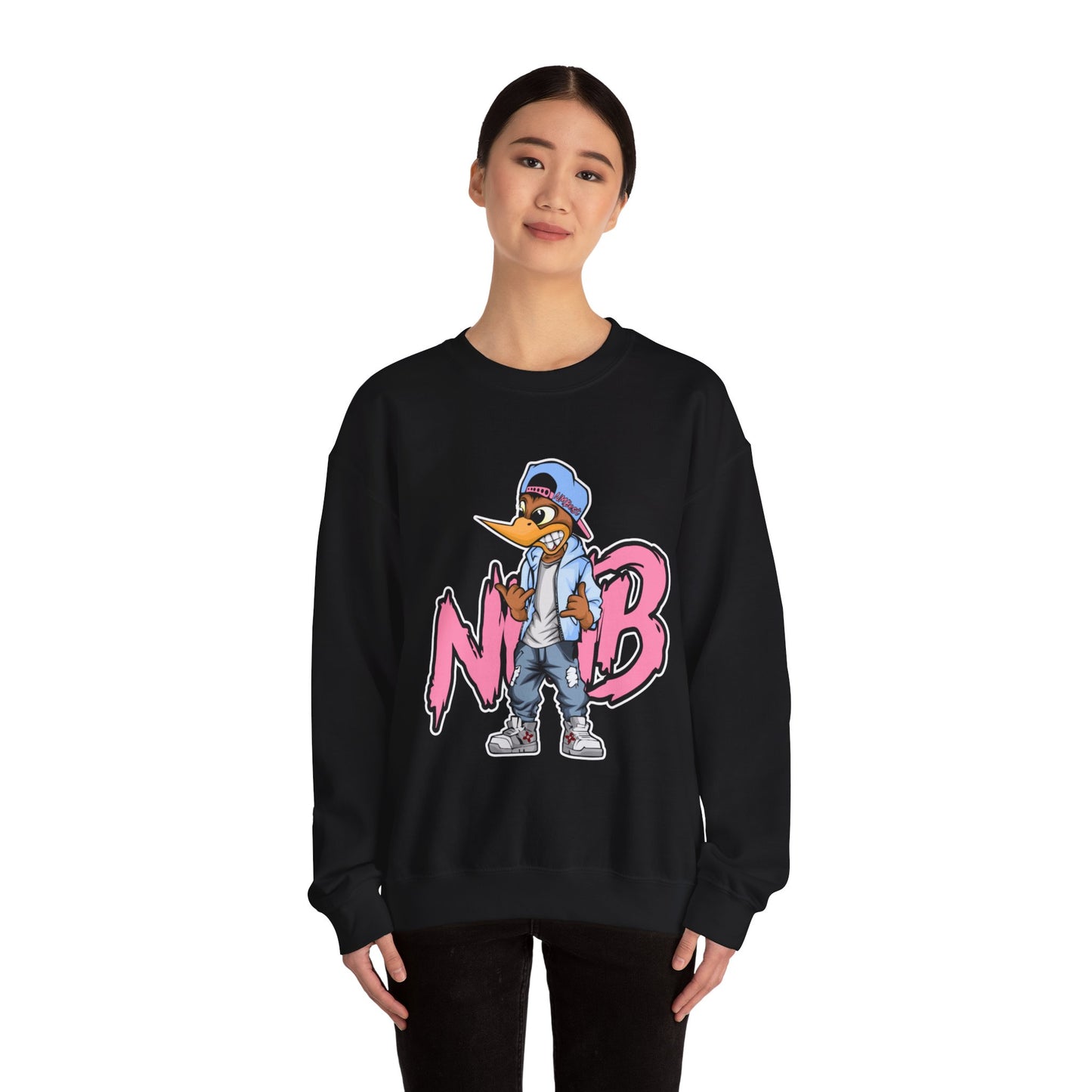 Urban Graphic Sweatshirt, Trendy Crewneck, Streetwear Hoodie, Gift for Him/Her, Casual Lounge Wear, NMB No Excuses Design