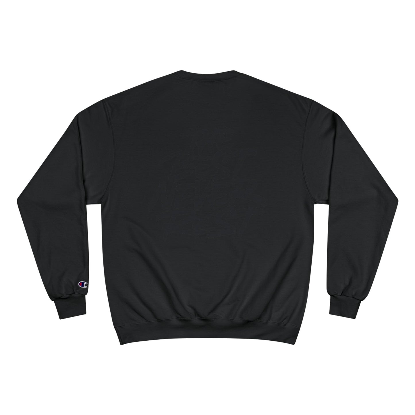Champion Sweatshirt with Bold Artwork, Casual Streetwear, Graphic Crewneck, Hip Hop Fashion, Unisex Sweatshirt