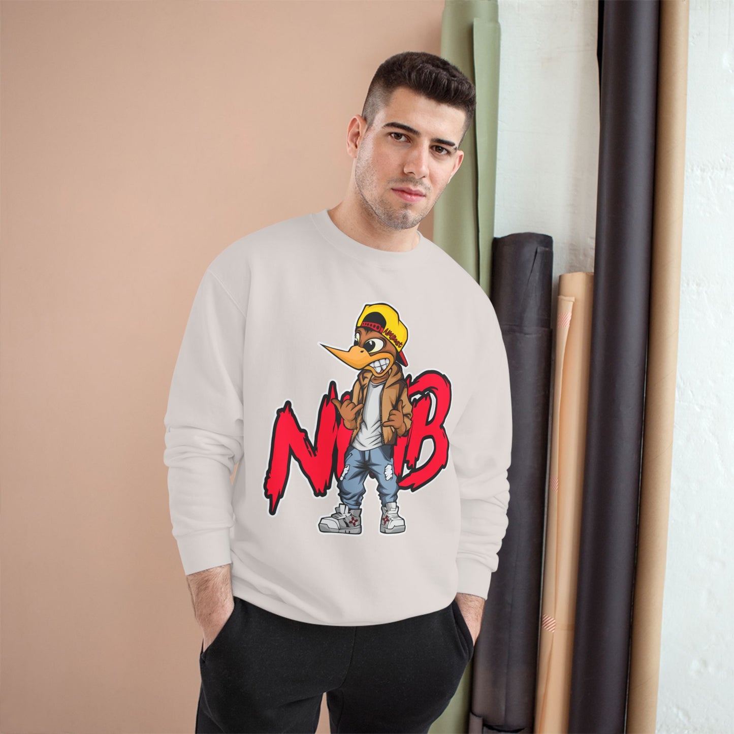Street Art Champion Sweatshirt, Graphic Sweatshirt, Urban Style Apparel, Trendy Gift, Streetwear Fashion
