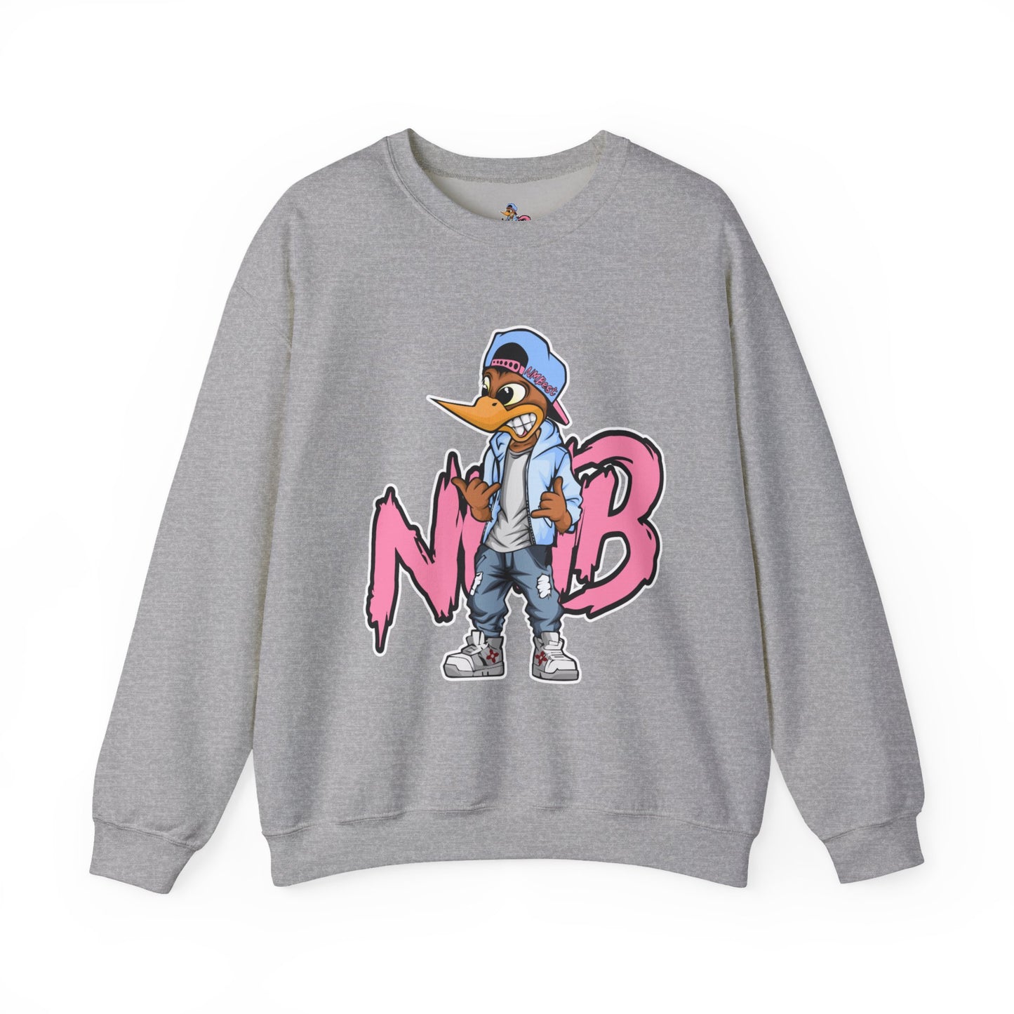 Urban Graphic Sweatshirt, Trendy Crewneck, Streetwear Hoodie, Gift for Him/Her, Casual Lounge Wear, NMB No Excuses Design