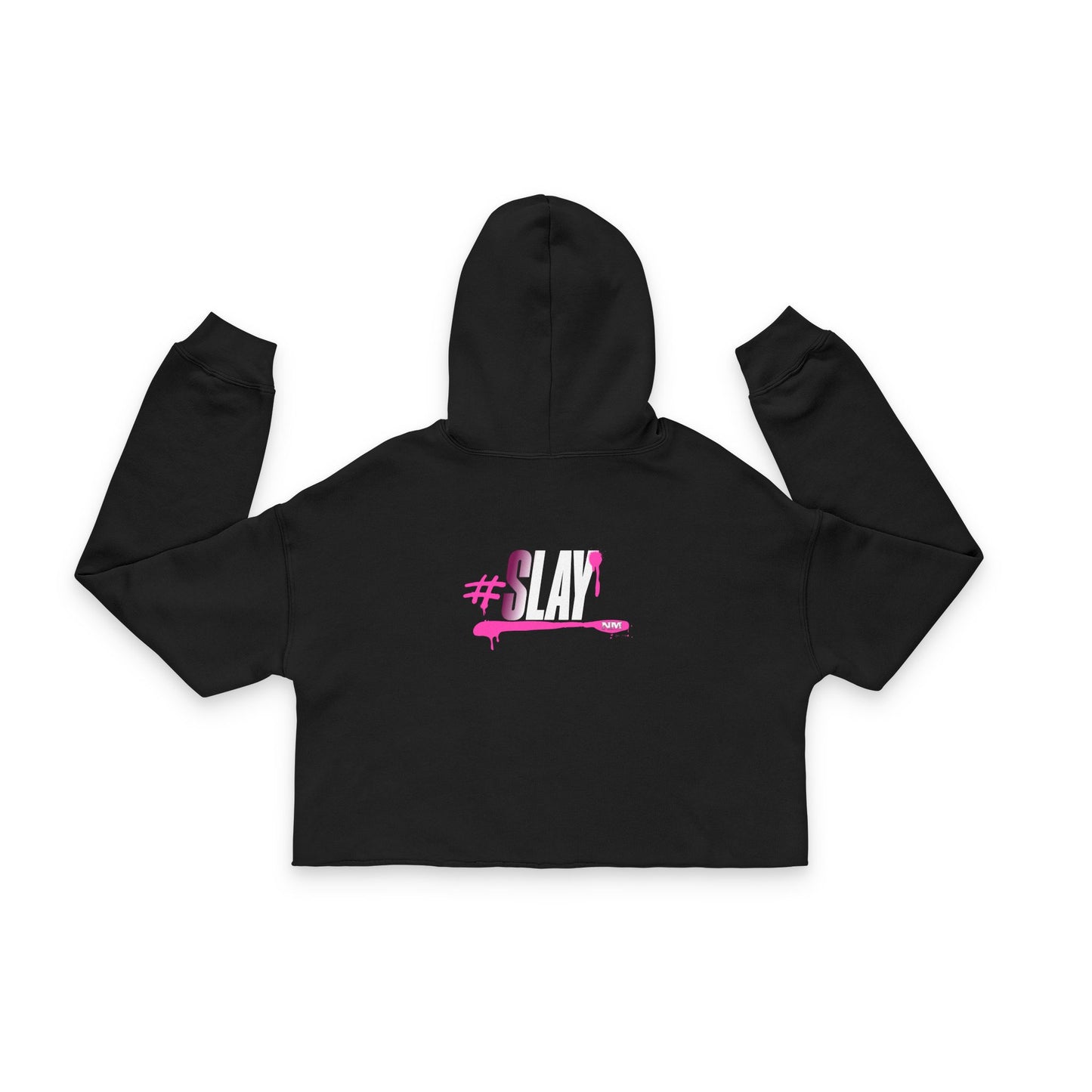 Trendy Women's Cropped Hoodie - #Slay Motivational Apparel, Streetwear, Gift for Her, Fitness Style, Casual Look
